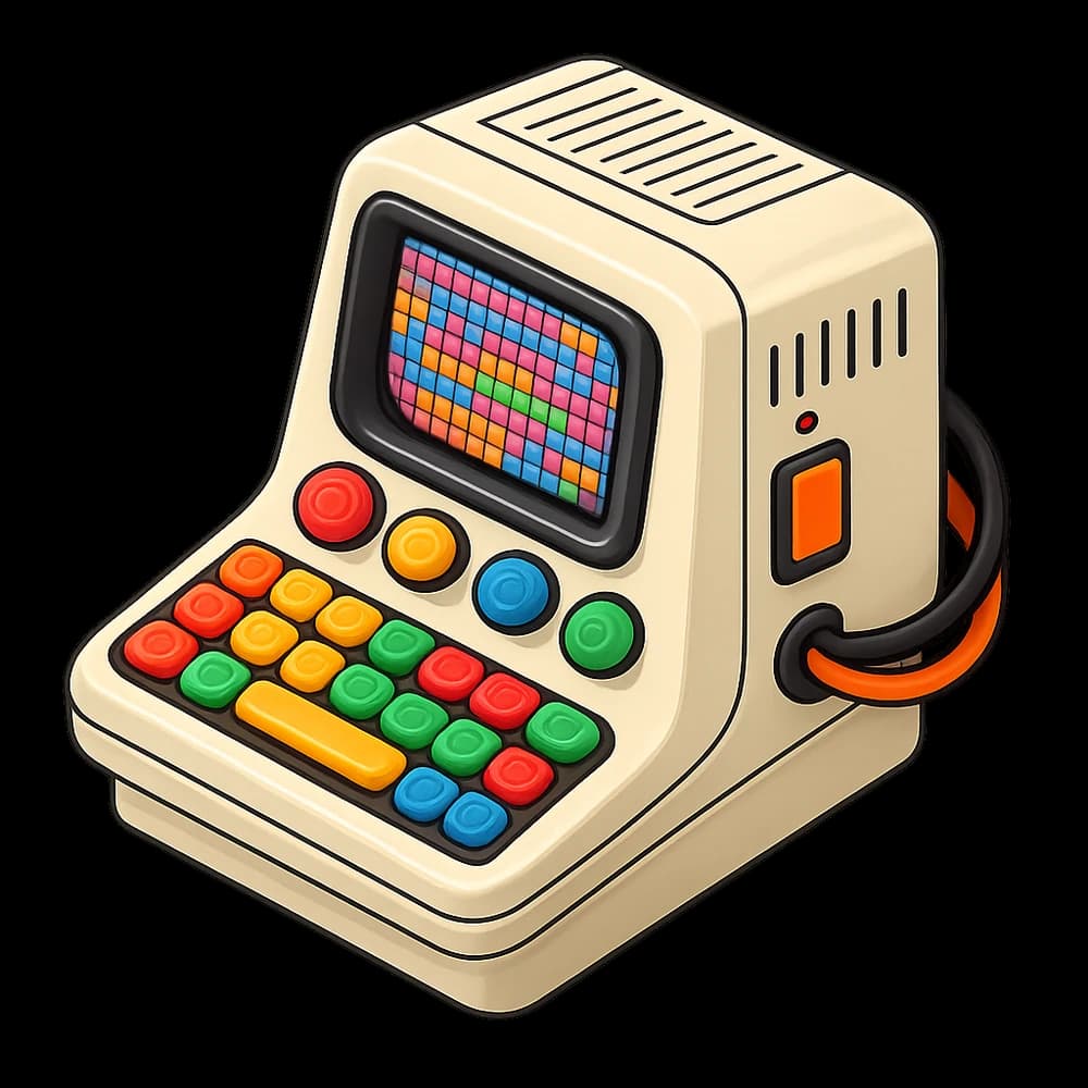 Illustration of a retro computer terminal representing a website being built and shipped